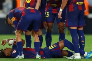 Lamine Yamal se lesion� y se fue de la cancha llorando a menos de dos meses del Mundial