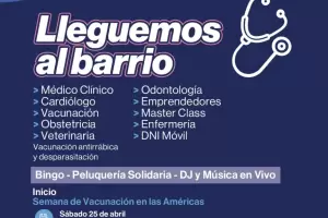 Operativo integral en el sur de la Capital: salud, vacunaci�n y servicios comunitarios