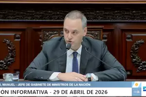 Con Milei en el balc�n, Adorni arranc� con su informe de gesti�n en Diputados