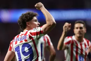 Con un gol de Juli�n, Atl�tico de Madrid empat� ante Arsenal por la ida de las semis de la Champions