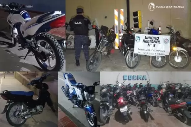 Operativos en Capital y el interior: secuestran 37 motos y arrestan a cuatro personas