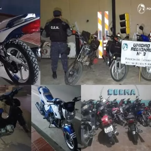 Operativos en Capital y el interior: secuestran 37 motos y arrestan a cuatro personas