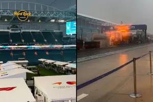Sancionan a Hadjar y Colapinto se ilusiona en una largada marcada por el clima