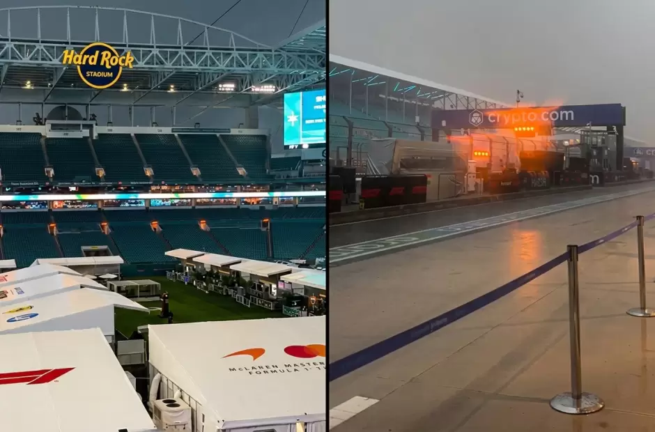 Los ingresos y la pista bajo tormenta