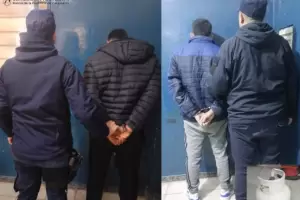 Los atraparon con una garrafa y los detuvieron