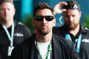 Messi revolucion� el GP de Miami con su llegada y un blooper inesperado