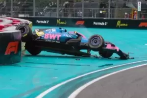 Impactante vuelco de Pierre Gasly sacude el Gran Premio de Miami