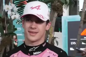 La alegr�a de Colapinto tras el octavo en el GP de Miami: "Vamos por buen camino"