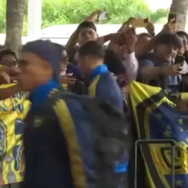 Copa Libertadores: Boca lleg� a Ecuador y fue recibido por los fan�ticos