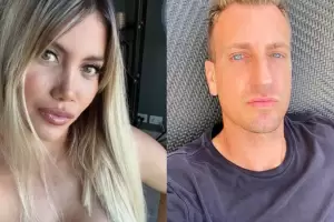 Apareci� una foto de Maxi L�pez con Wanda Nara a punto de besarse: esc�ndalo