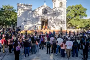 Piedra Blanca vivi� "El Frailecito": emotiva caminata en homenaje al Beato Esqui�