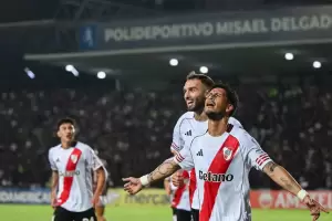 Ag�nico triunfo de River ante Carabobo en Venezuela por la Copa Sudamericana