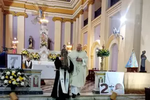 Culmin� el triduo en honor del Beato Mamerto Esqui� en el templo franciscano