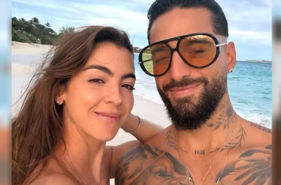 Maluma y su pareja y madre de sus hijos