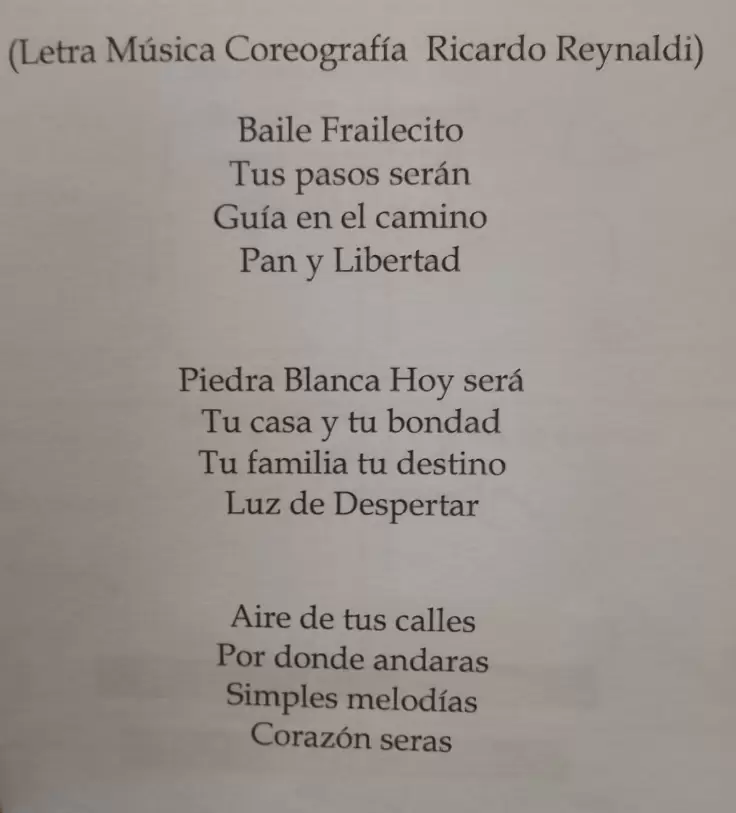 bicentenario letra danza el frailecito