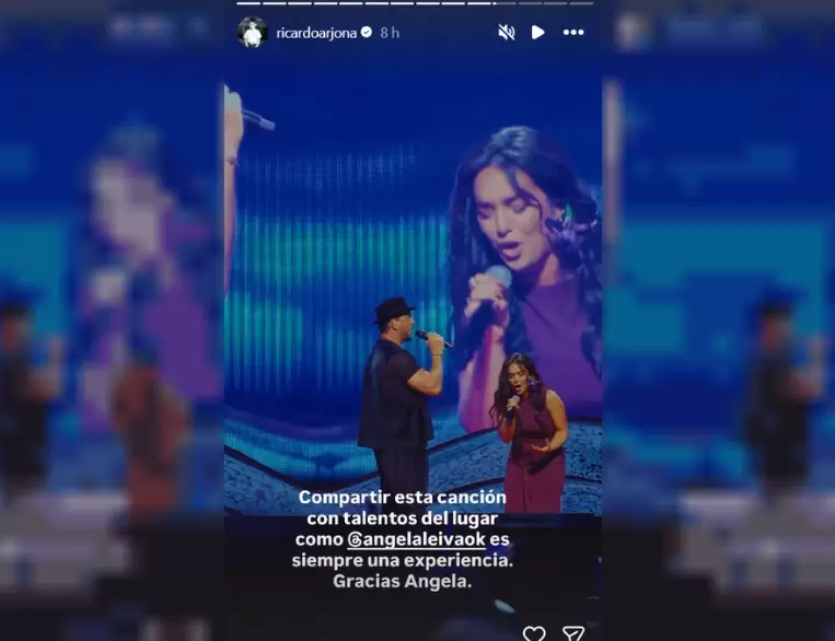 Ricardo Arjona con Angela Leiva