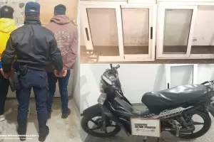 Los atraparon con unas ventanas y fueron llevados a la comisar�a