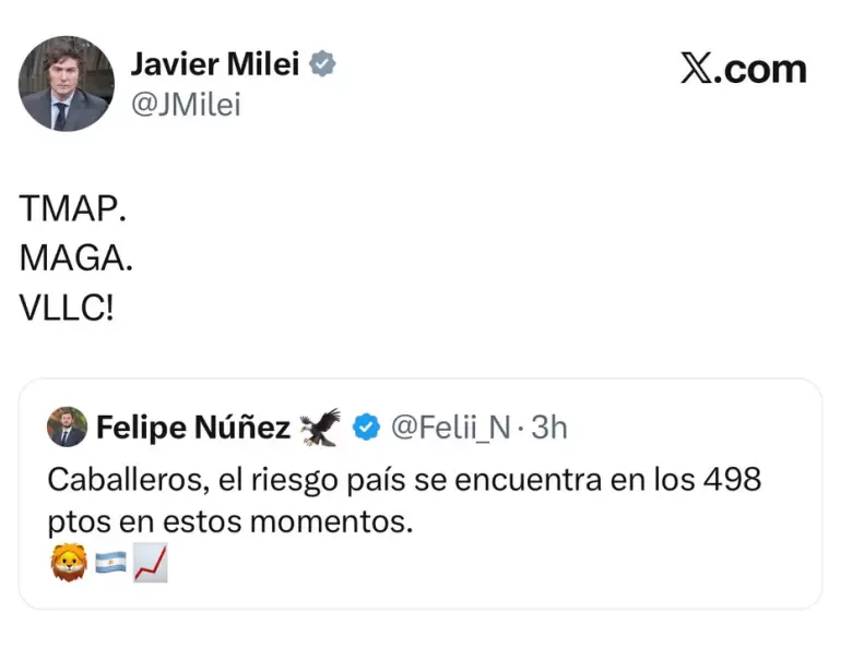 milei riesgo pa�s