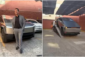La camioneta Tesla del diputado libertario fue remolcada: no estaba patentada