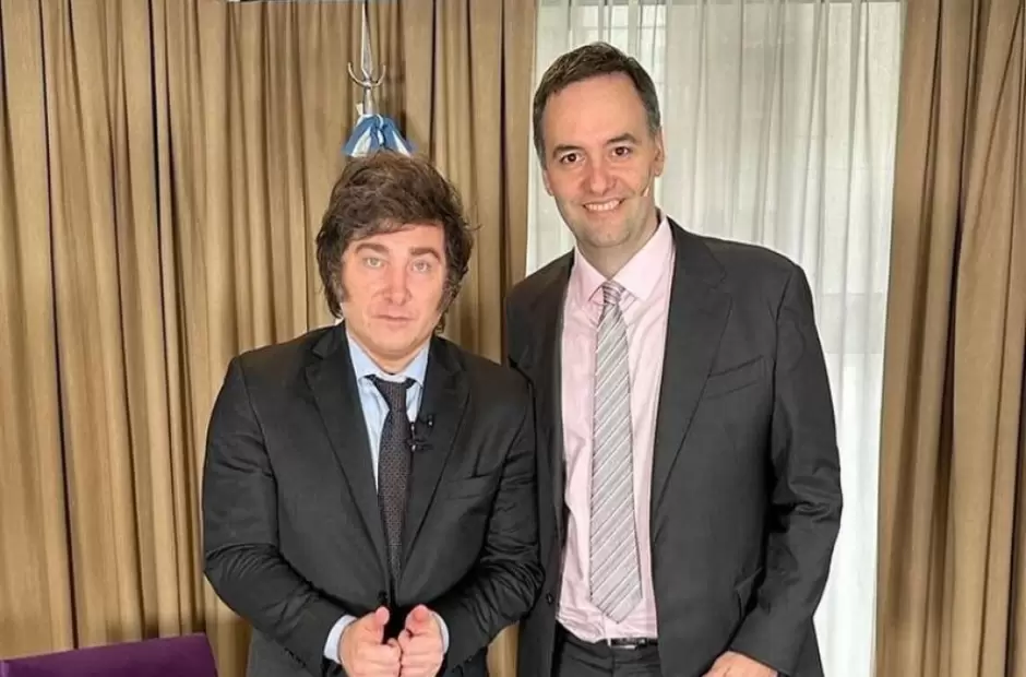 Javier Milei y Manuel Adorni