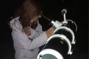 Tiene 18 a�os y ser� la �nica argentina en una misi�n espacial en India