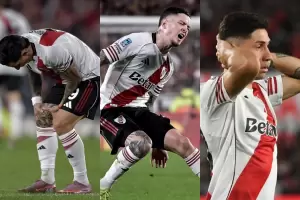River pierde a Driussi, Montiel y An�bal Moreno para la final del Apertura