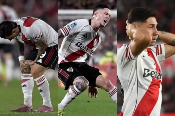 River pierde a Driussi, Montiel y An�bal Moreno para la final del Apertura