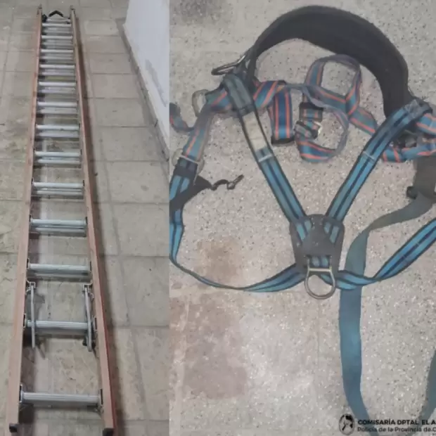 De altura: lo atraparon robando cables de torres de comunicaci�n