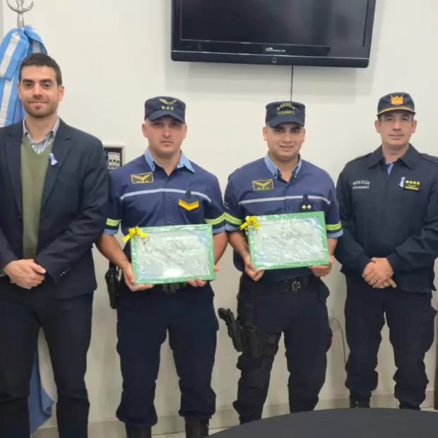 Reconocieron a polic�as que salvaron vidas en intervenciones cr�ticas