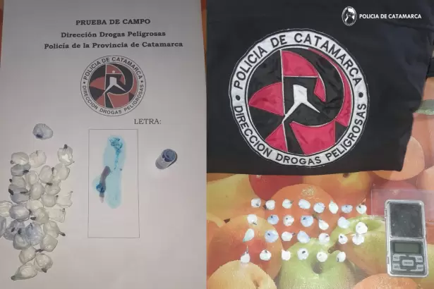Catamarca: secuestran drogas y detienen a un sujeto vinculado a un robo