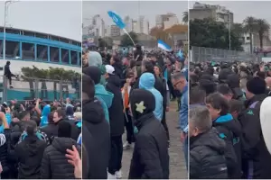 Masivo banderazo en apoyo a Gustavo Costas y fuertes cr�ticas contra Diego Milito