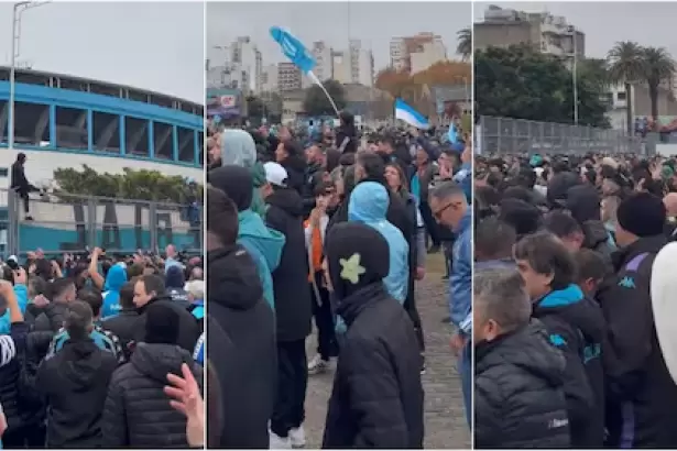 Masivo banderazo en apoyo a Gustavo Costas y fuertes cr�ticas contra Diego Milito