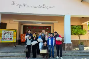 J�venes realizaron una jornada solidaria en el Hogar Escuela "Fray Mamerto Esqui�"