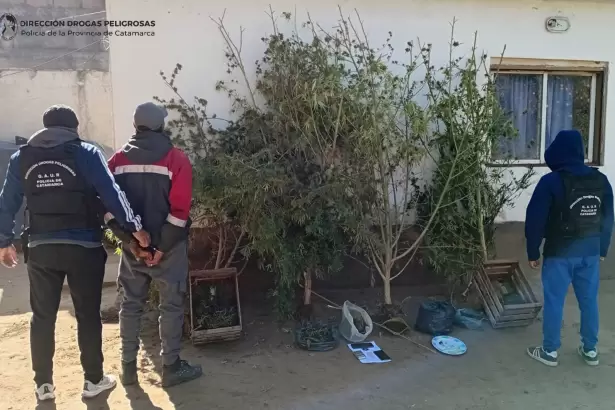 Allanamiento en Catamarca: secuestran casi dos kilos de droga