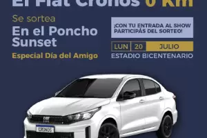 El Poncho Sunset sortear� un 0 km en una noche especial por el D�a del Amigo