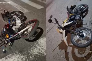 Tres heridos en choque entre dos motocicletas en Catamarca