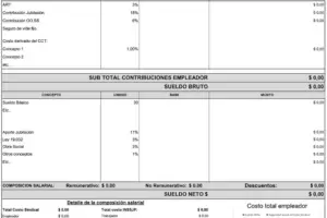 As� ser� el nuevo recibo de sueldo tras la reglamentaci�n de la reforma laboral del Gobierno