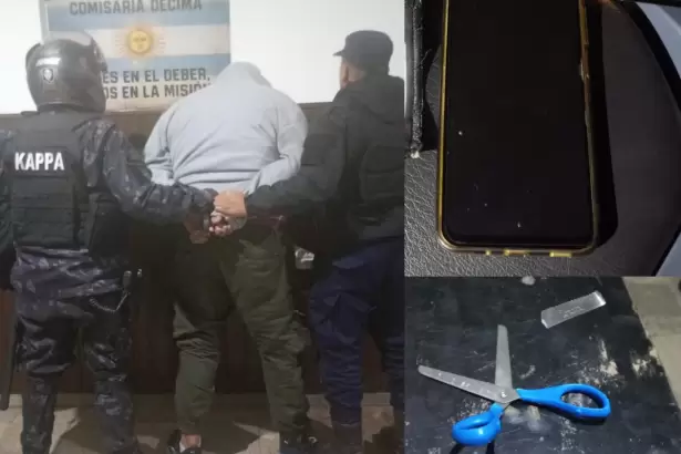 Detienen a arrebatador violento: agredi� a polic�as con una tijera