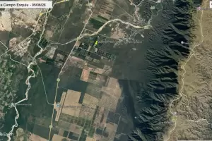 Quema controlada en Campo Esqui�: realizan tareas sobre la Ruta Provincial N� 33
