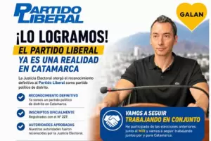 Lo anunci� Gal�n: el Partido Liberal obtuvo su reconocimiento definitivo en Catamarca