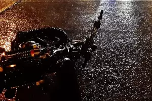 Un motociclista de 45 a�os muri� tras derrapar sobre la Ruta Nacional 38