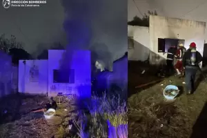 Sofocaron incendio en una vivienda del barrio Los Eucaliptos