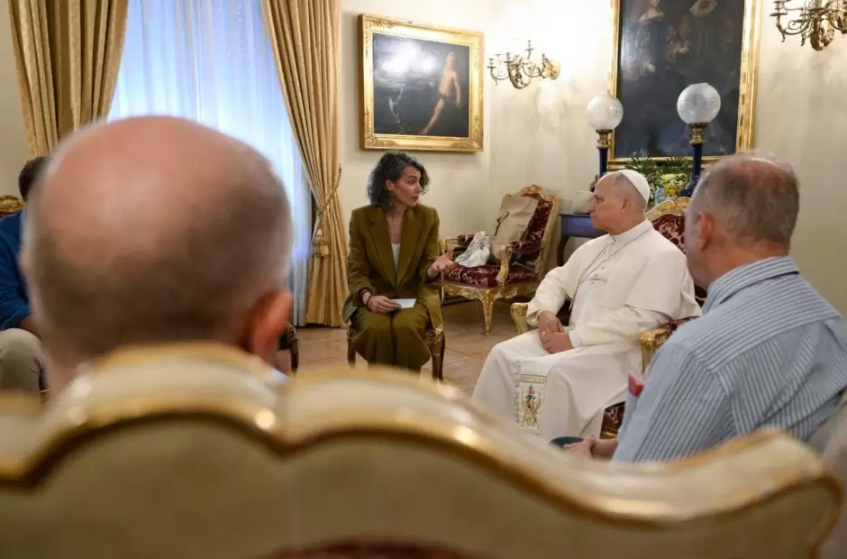 El Papa junto a v�ctimas de abusos eclesiales