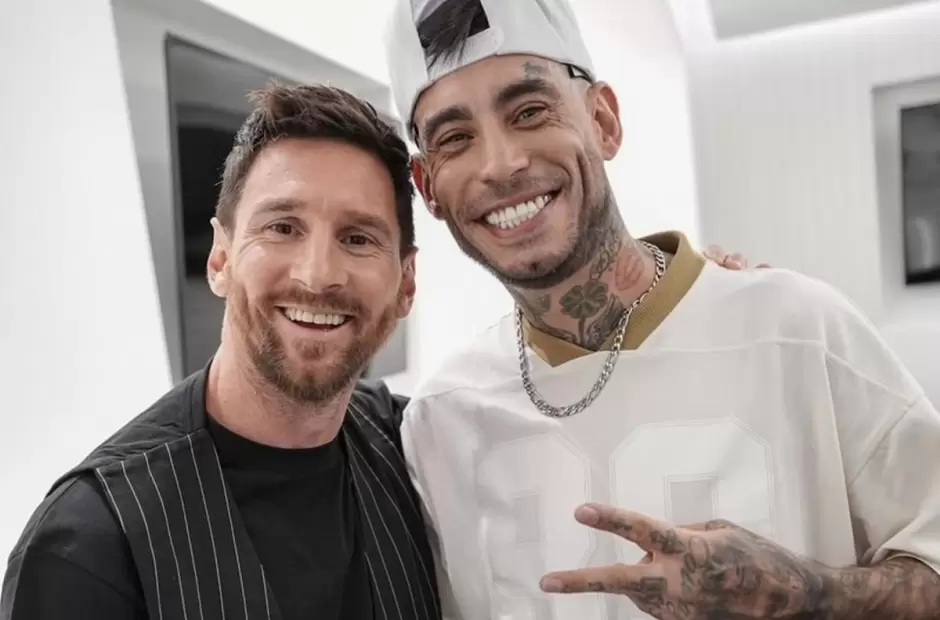 Lionel Messi y Ulises Bueno