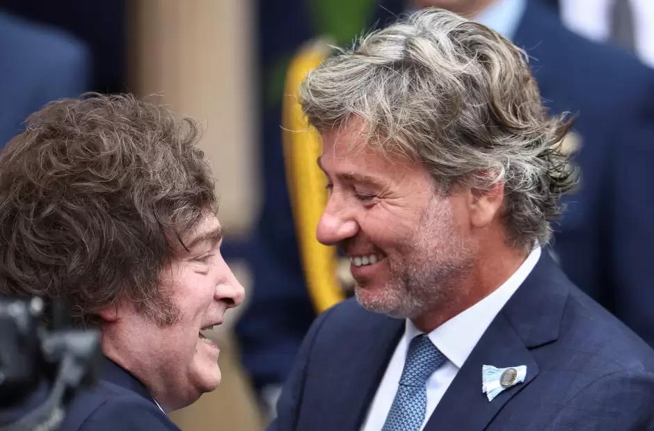 Javier Milei y Juan Bautista Mahiques