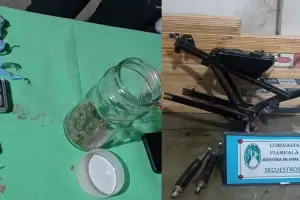 Catamarca: secuestran motopartes, incautan marihuana y hay un detenido