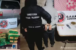 Catamarca: arrestaron a un hombre y secuestraron marihuana y hojas de coca