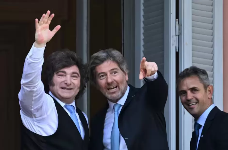 Javier Milei y Juan Bautista Mahiques