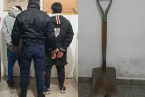 Robaron una pala, los atraparon y terminaron en la comisar�a
