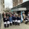 Once alumnos de Catamarca viajaron casi 900 kil�metros para hacer su promesa a la bandera